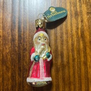 Vintage Christborn German Mini Santa Ornament
